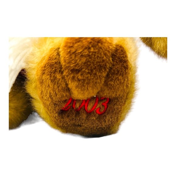 2003 Dillard's Christmas Brown Plush Teddy Bear with Knit Scarf & Hat - Picture 3 of 10